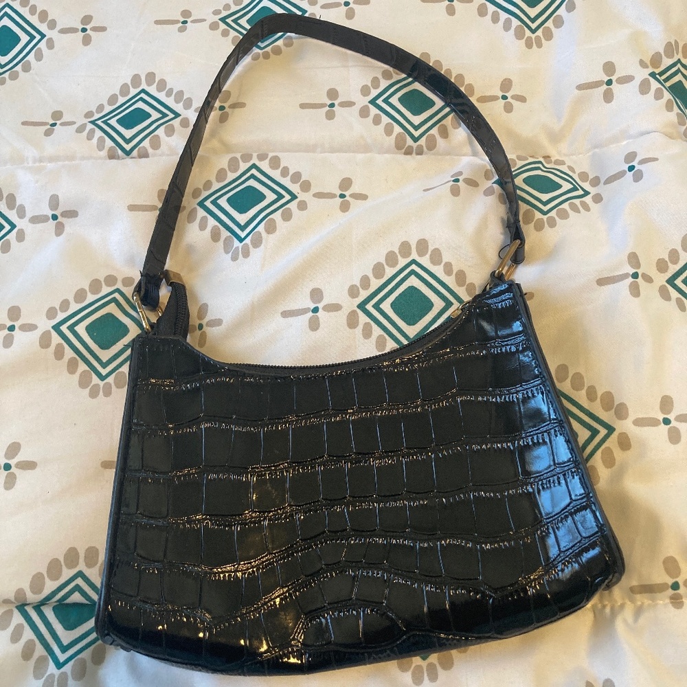 Faux crocodile bag
